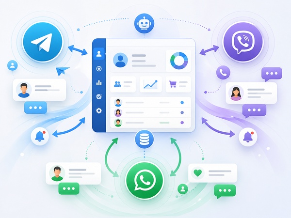 Інтеграція CRM з месенджерами Telegram, Viber, WhatsApp