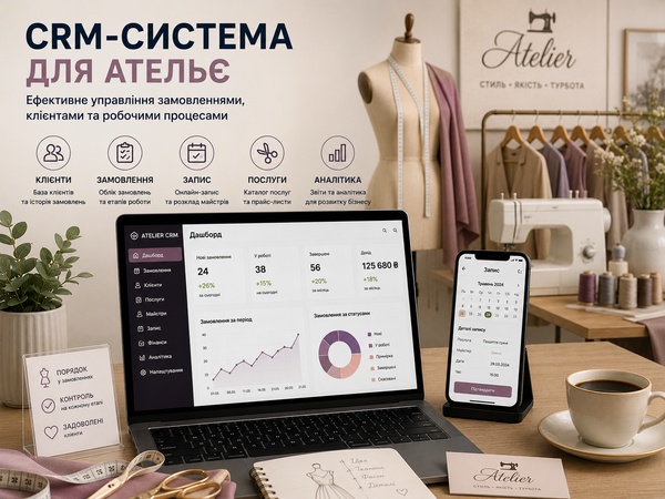 CRM для ателье: заказы, мерки и загрузка мастеров