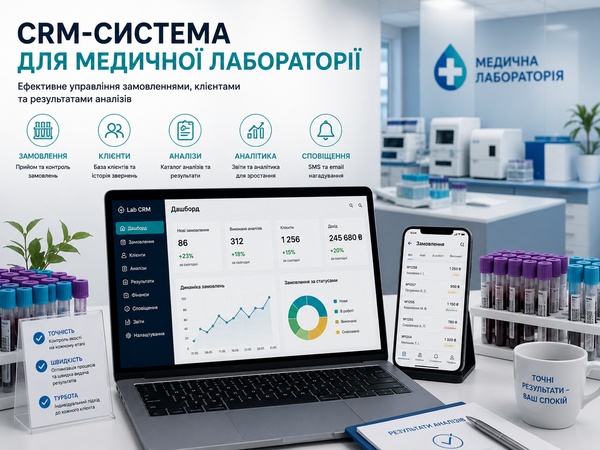 CRM для медицинской лаборатории: пробы, результаты и чек-апы